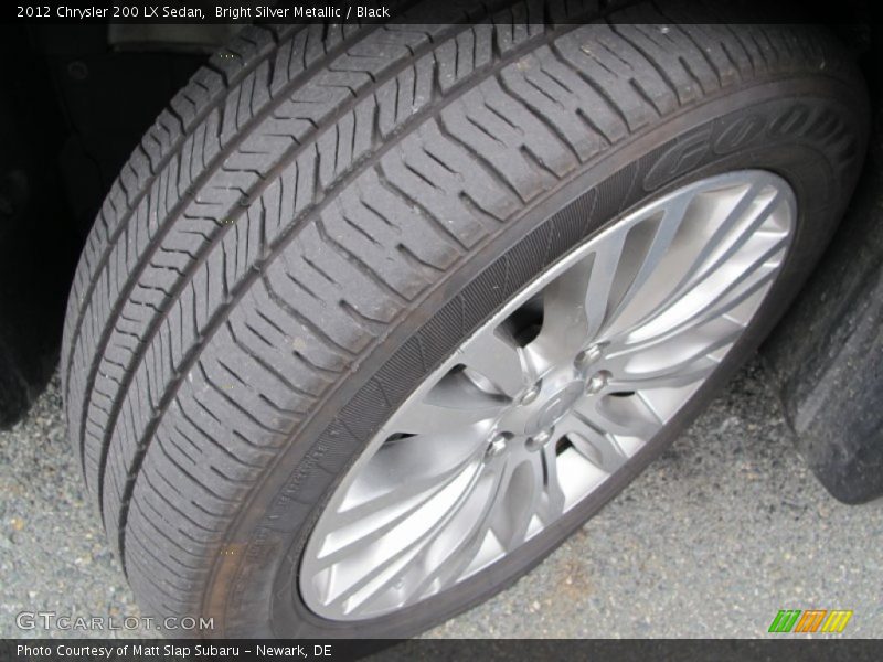 Bright Silver Metallic / Black 2012 Chrysler 200 LX Sedan