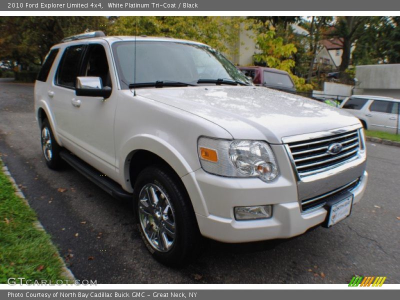 White Platinum Tri-Coat / Black 2010 Ford Explorer Limited 4x4