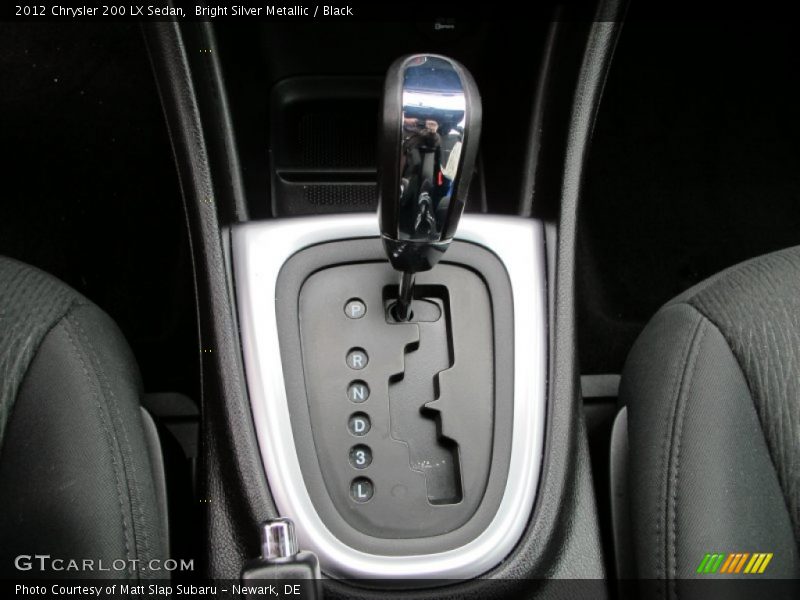 Bright Silver Metallic / Black 2012 Chrysler 200 LX Sedan