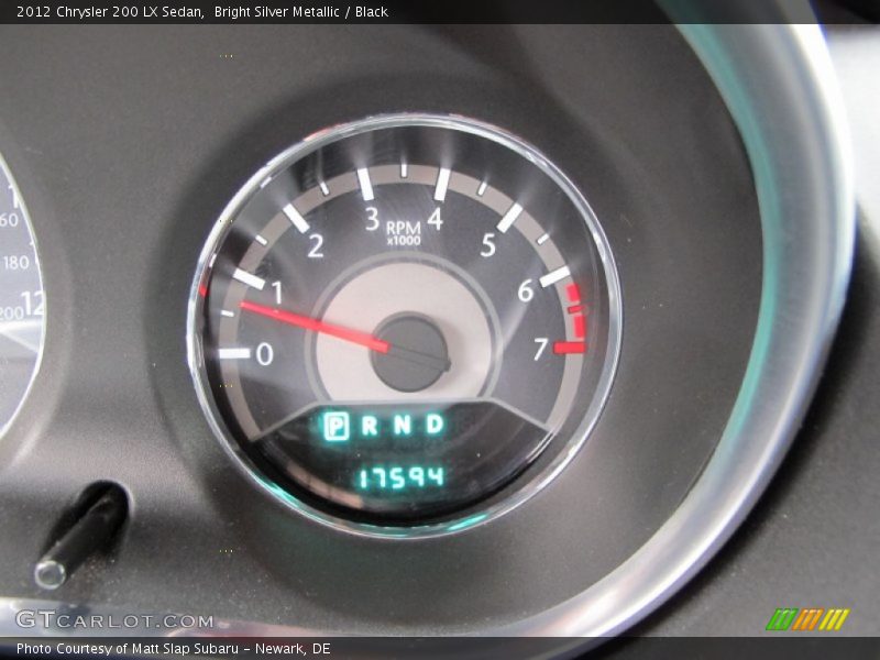 Bright Silver Metallic / Black 2012 Chrysler 200 LX Sedan