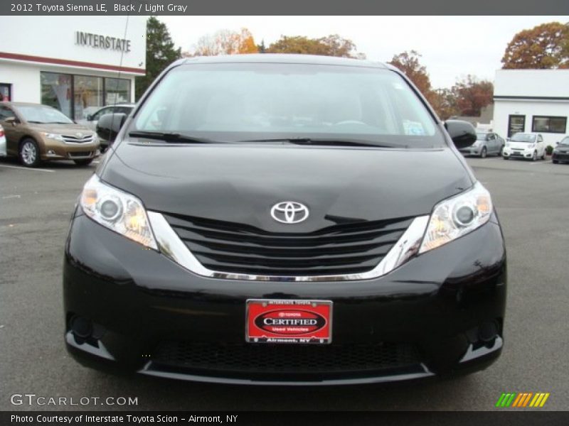 Black / Light Gray 2012 Toyota Sienna LE