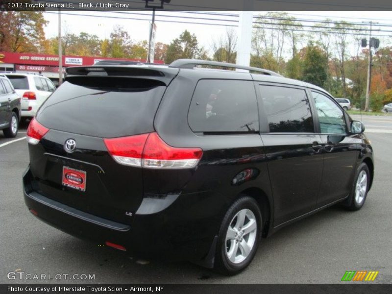 Black / Light Gray 2012 Toyota Sienna LE