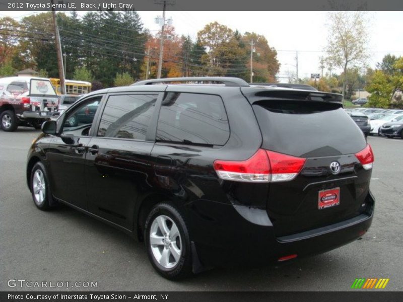 Black / Light Gray 2012 Toyota Sienna LE