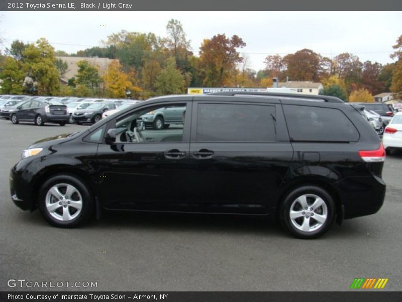 Black / Light Gray 2012 Toyota Sienna LE