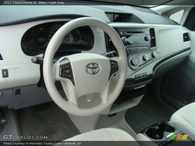 Black / Light Gray 2012 Toyota Sienna LE