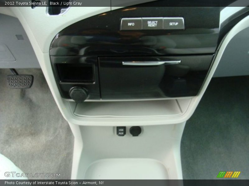 Black / Light Gray 2012 Toyota Sienna LE