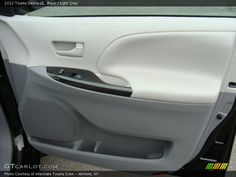 Black / Light Gray 2012 Toyota Sienna LE