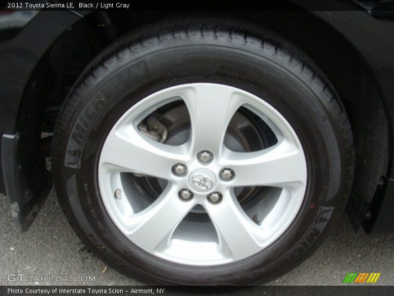 Black / Light Gray 2012 Toyota Sienna LE