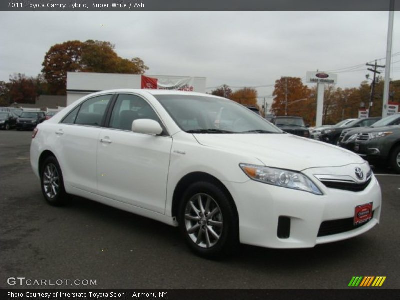 Super White / Ash 2011 Toyota Camry Hybrid