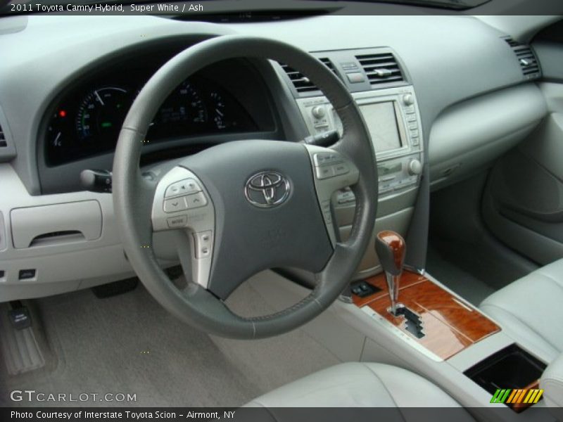 Super White / Ash 2011 Toyota Camry Hybrid