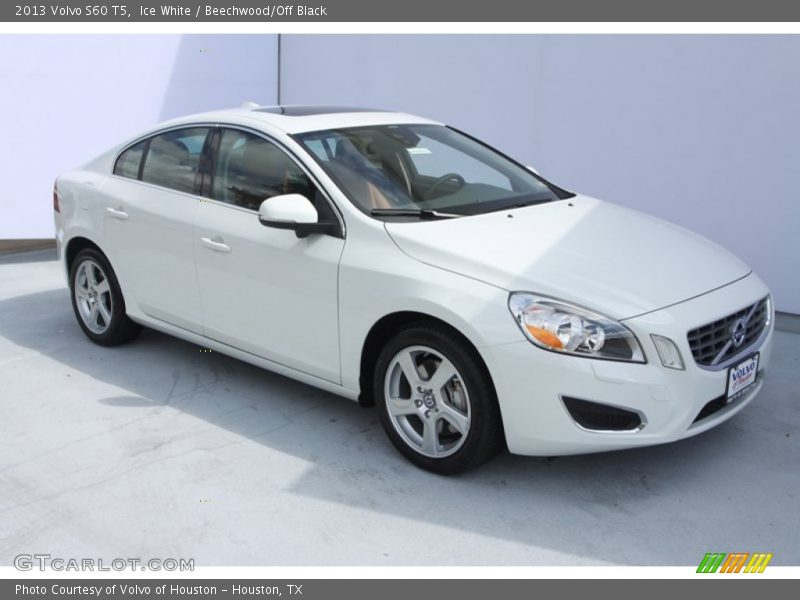 Ice White / Beechwood/Off Black 2013 Volvo S60 T5