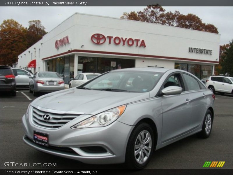 Radiant Silver / Gray 2011 Hyundai Sonata GLS