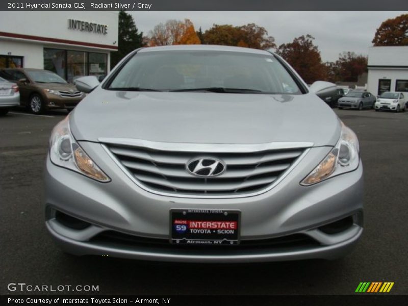 Radiant Silver / Gray 2011 Hyundai Sonata GLS