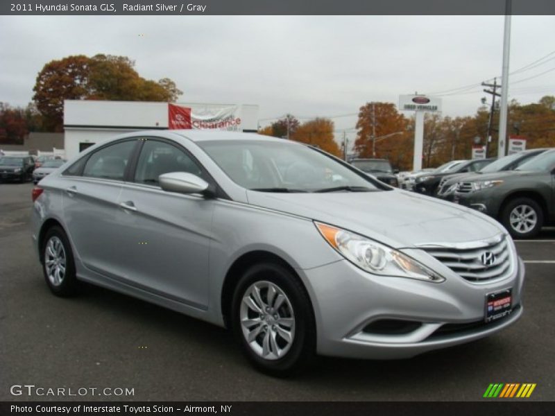 Radiant Silver / Gray 2011 Hyundai Sonata GLS