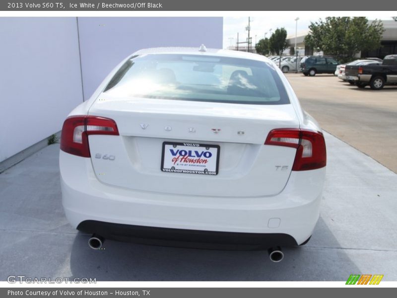 Ice White / Beechwood/Off Black 2013 Volvo S60 T5