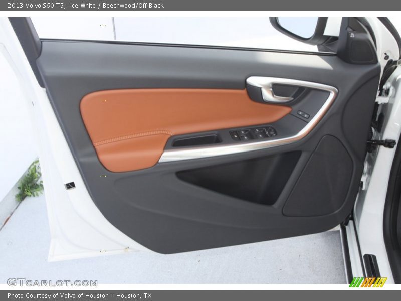 Ice White / Beechwood/Off Black 2013 Volvo S60 T5