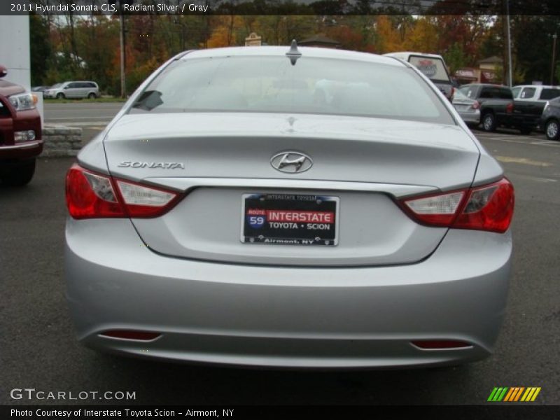 Radiant Silver / Gray 2011 Hyundai Sonata GLS