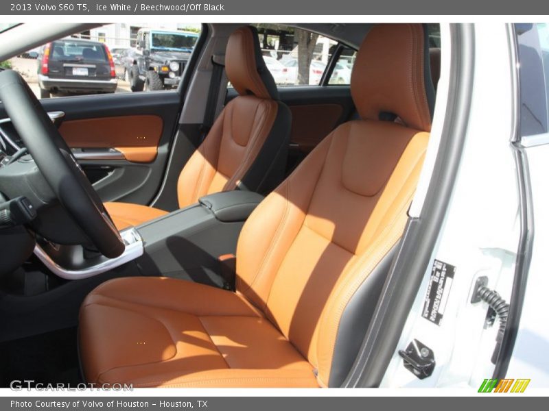 Ice White / Beechwood/Off Black 2013 Volvo S60 T5
