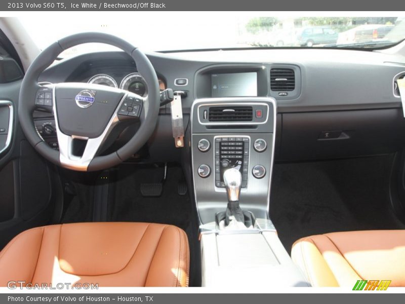 Ice White / Beechwood/Off Black 2013 Volvo S60 T5