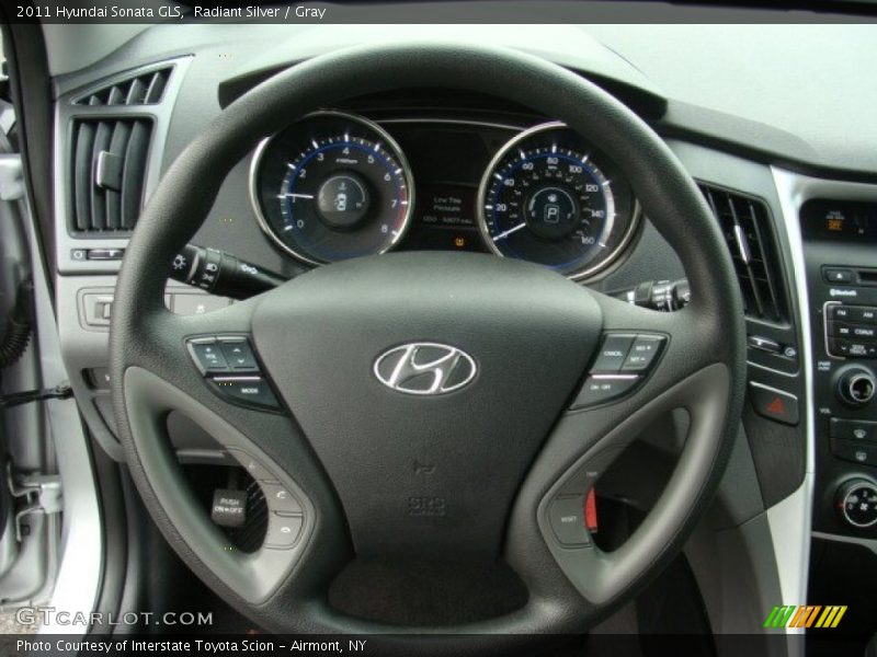 Radiant Silver / Gray 2011 Hyundai Sonata GLS