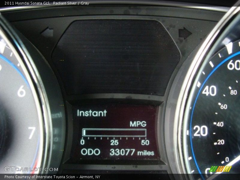 Radiant Silver / Gray 2011 Hyundai Sonata GLS