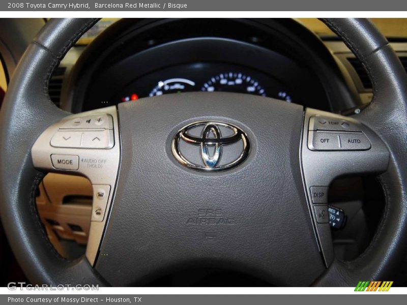 Barcelona Red Metallic / Bisque 2008 Toyota Camry Hybrid
