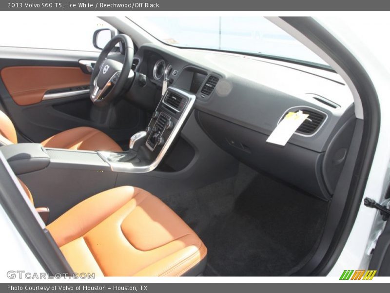 Ice White / Beechwood/Off Black 2013 Volvo S60 T5