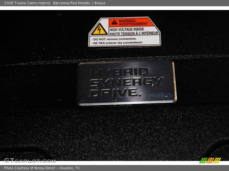 Barcelona Red Metallic / Bisque 2008 Toyota Camry Hybrid