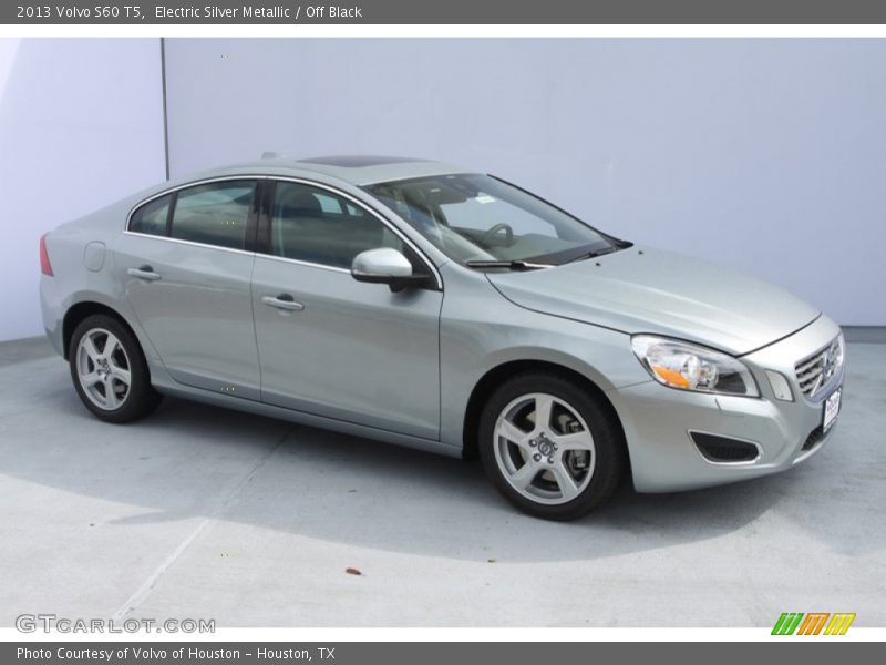 Electric Silver Metallic / Off Black 2013 Volvo S60 T5