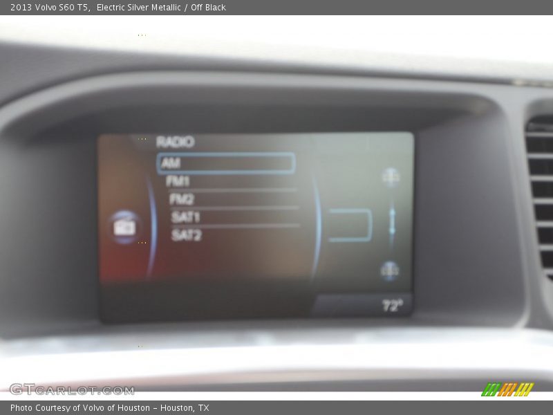 Electric Silver Metallic / Off Black 2013 Volvo S60 T5