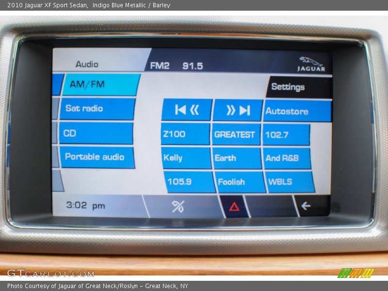 Indigo Blue Metallic / Barley 2010 Jaguar XF Sport Sedan