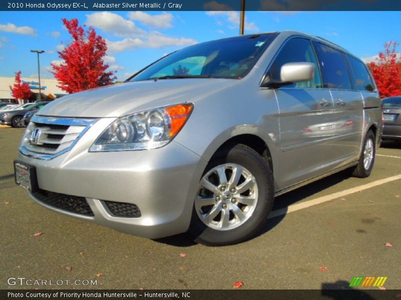 Alabaster Silver Metallic / Gray 2010 Honda Odyssey EX-L