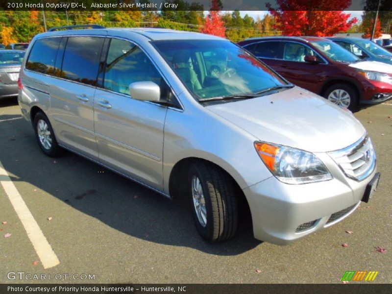Alabaster Silver Metallic / Gray 2010 Honda Odyssey EX-L