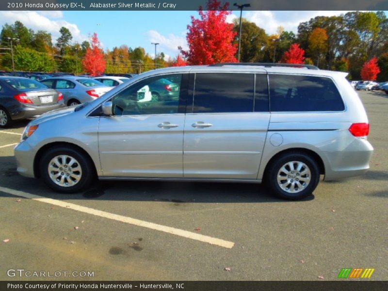 Alabaster Silver Metallic / Gray 2010 Honda Odyssey EX-L