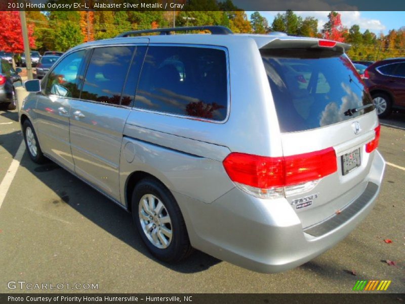 Alabaster Silver Metallic / Gray 2010 Honda Odyssey EX-L