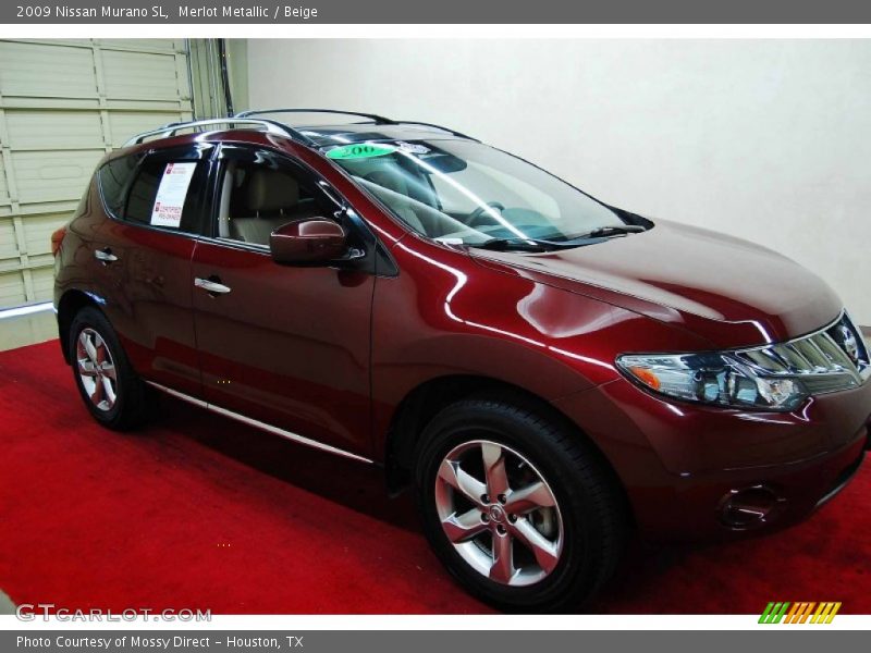 Merlot Metallic / Beige 2009 Nissan Murano SL