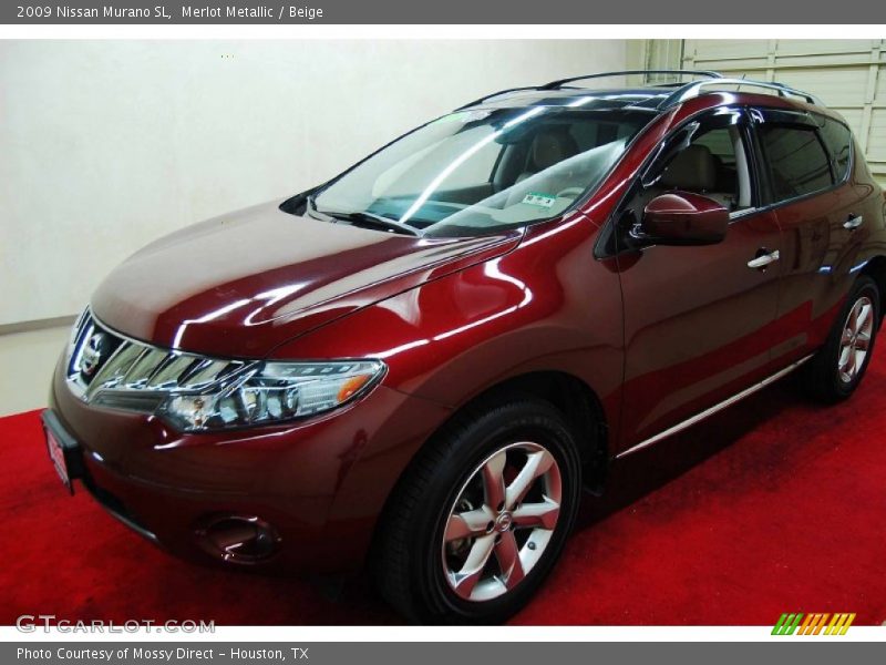 Merlot Metallic / Beige 2009 Nissan Murano SL