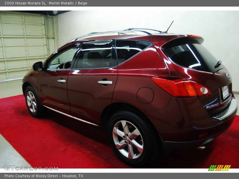 Merlot Metallic / Beige 2009 Nissan Murano SL