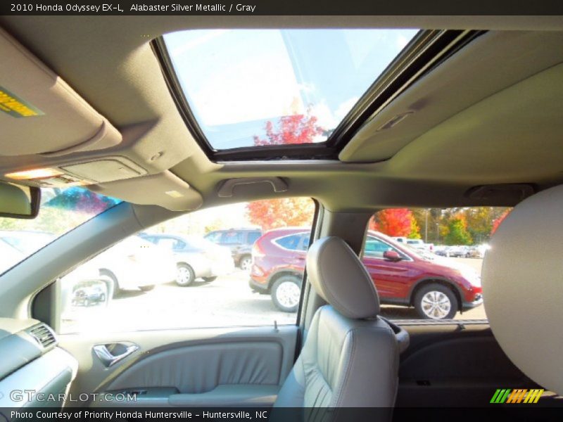 Alabaster Silver Metallic / Gray 2010 Honda Odyssey EX-L