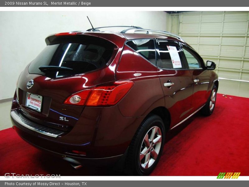 Merlot Metallic / Beige 2009 Nissan Murano SL