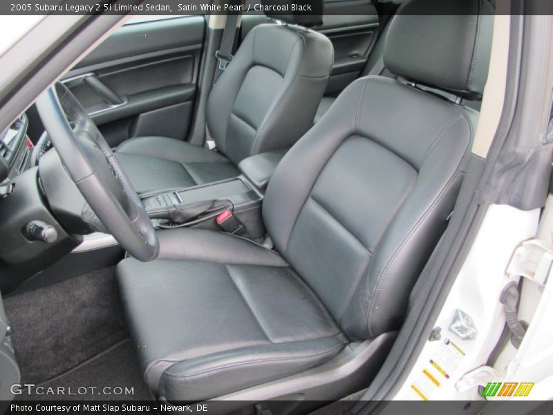 Satin White Pearl / Charcoal Black 2005 Subaru Legacy 2.5i Limited Sedan