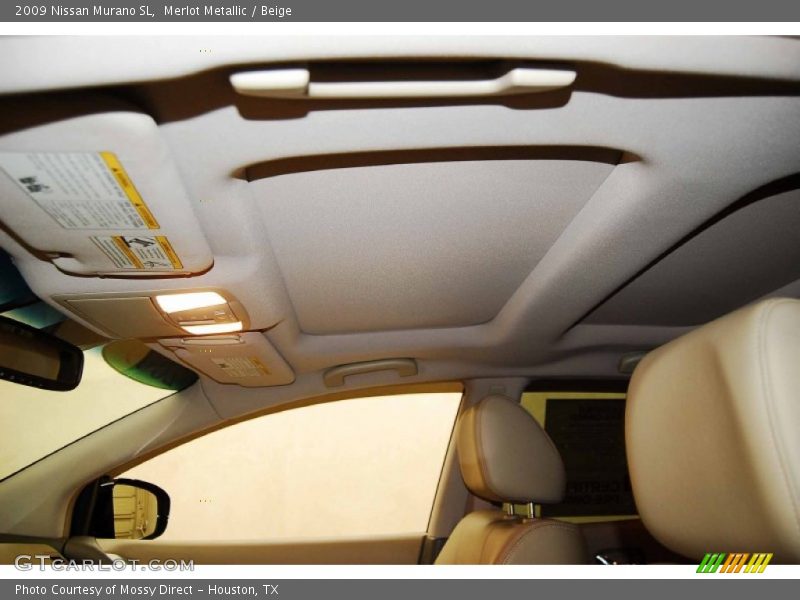 Merlot Metallic / Beige 2009 Nissan Murano SL