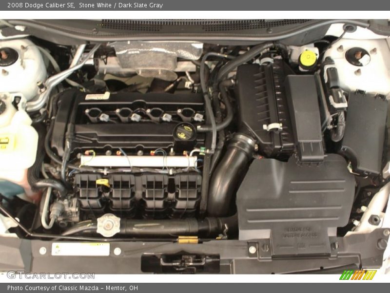 Stone White / Dark Slate Gray 2008 Dodge Caliber SE