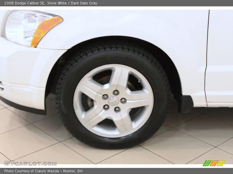 Stone White / Dark Slate Gray 2008 Dodge Caliber SE