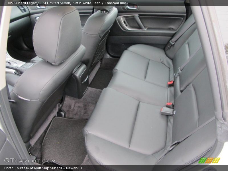 Satin White Pearl / Charcoal Black 2005 Subaru Legacy 2.5i Limited Sedan