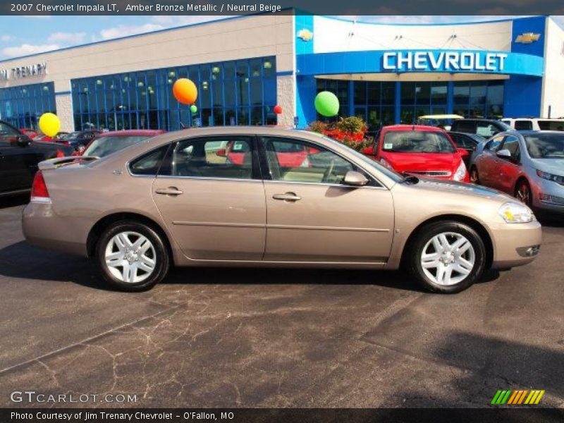 Amber Bronze Metallic / Neutral Beige 2007 Chevrolet Impala LT