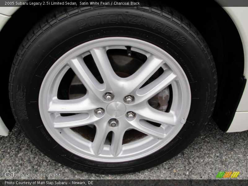 Satin White Pearl / Charcoal Black 2005 Subaru Legacy 2.5i Limited Sedan