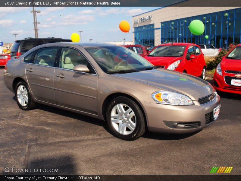 Amber Bronze Metallic / Neutral Beige 2007 Chevrolet Impala LT