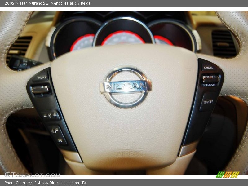 Merlot Metallic / Beige 2009 Nissan Murano SL