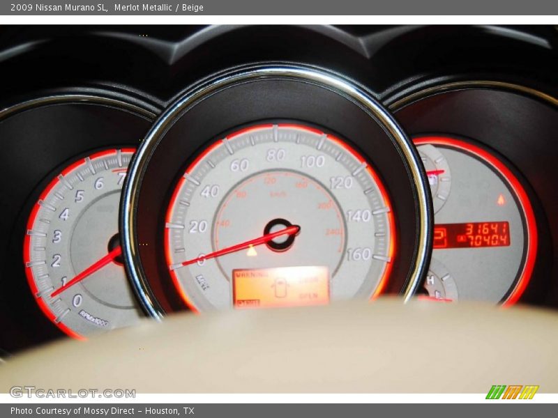 Merlot Metallic / Beige 2009 Nissan Murano SL